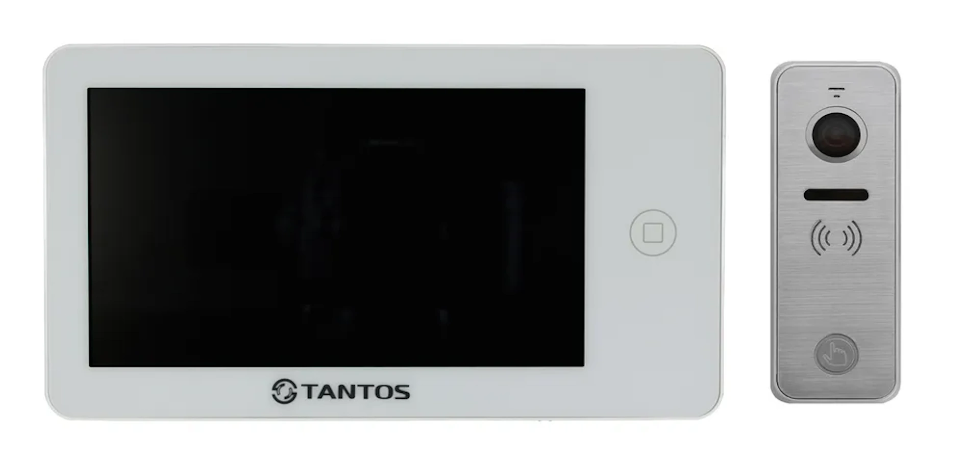 Комплект видеодомофона Tantos NEO (белый) HD и iPanel 2 HD + (Metal)