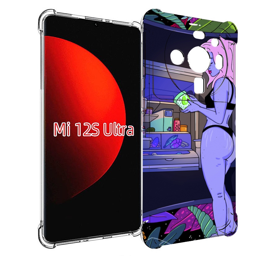 

Чехол MyPads девушка любит покушать женский для Xiaomi 12S Ultra, Прозрачный, Tocco
