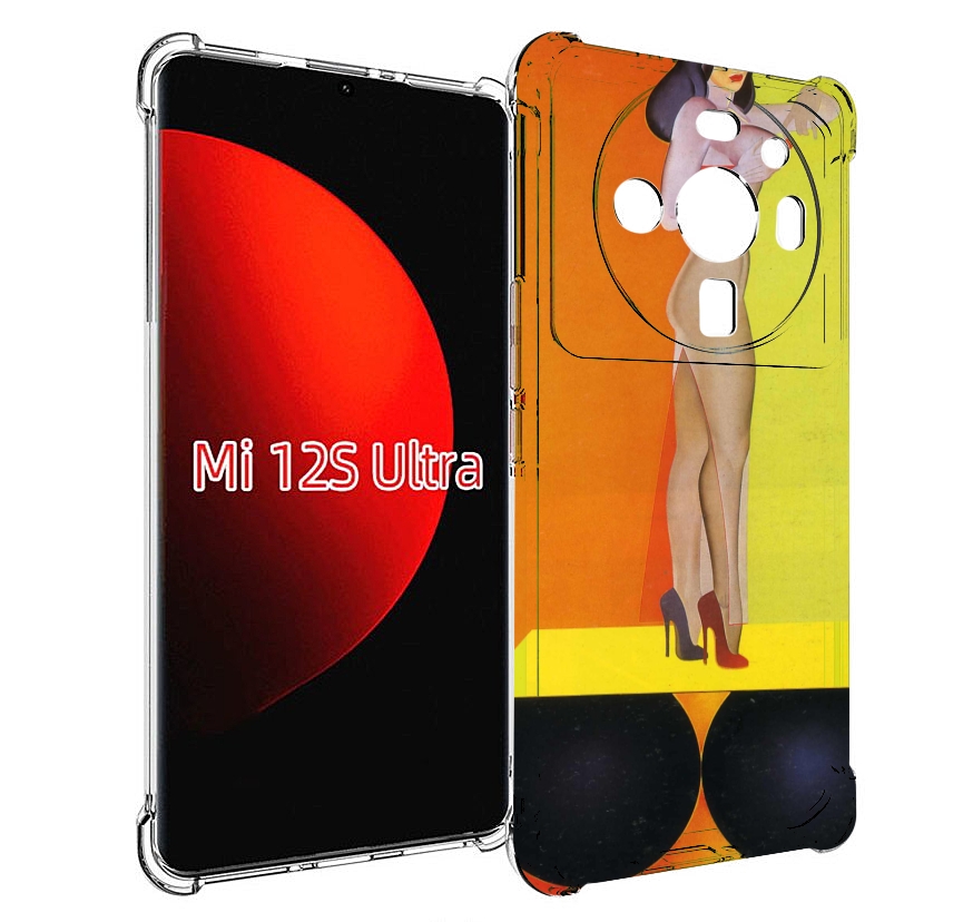 

Чехол MyPads девушка на шарах женский для Xiaomi 12S Ultra, Прозрачный, Tocco