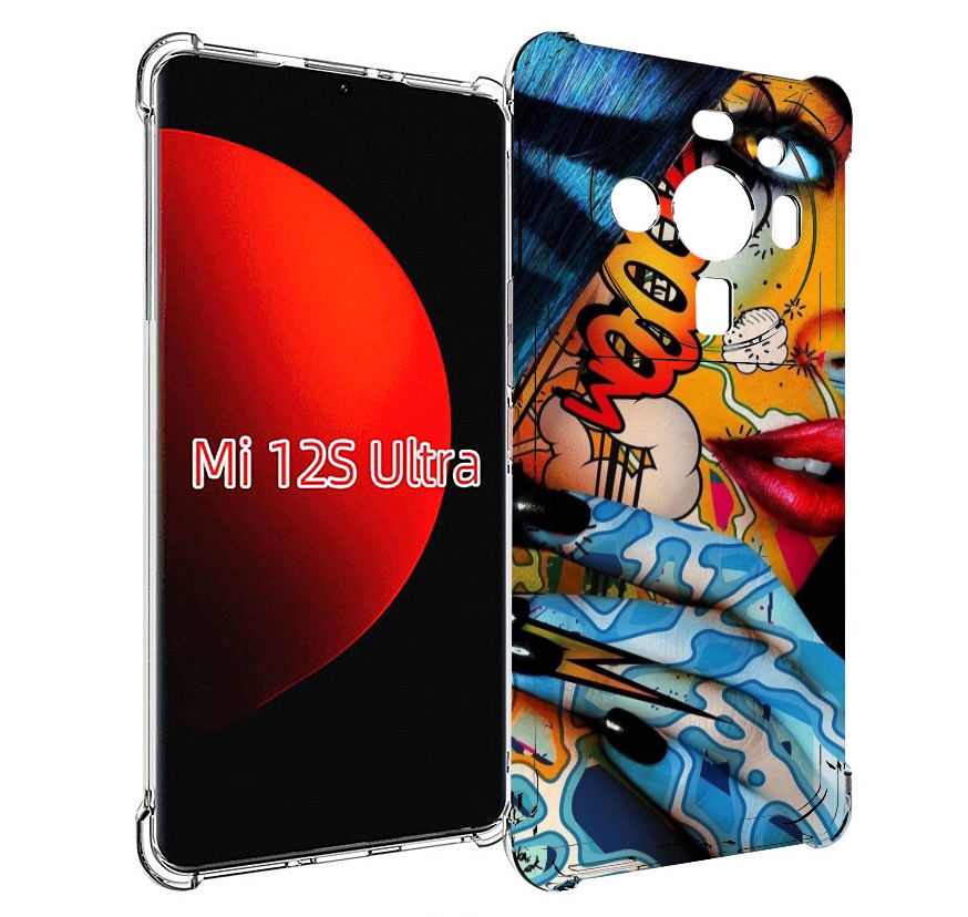

Чехол MyPads девушка разрисованная краскам иженский для Xiaomi 12S Ultra, Прозрачный, Tocco