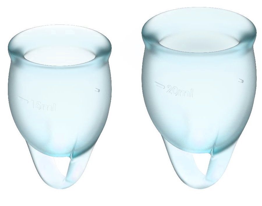Набор голубых менструальных чаш Feel confident Menstrual Cup набор подарочный доляна winter варежка прихватка лопатка силикон