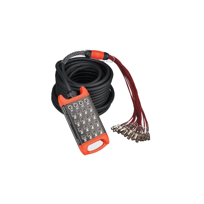 Сценическая коммутационная коробка 24хXLR входа + 8хXLR выходов, 30м, Soundking BCB407-30m