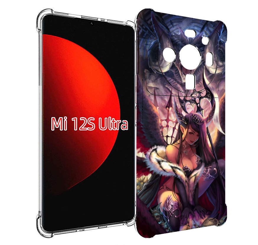 

Чехол MyPads девушка с демоном на фоне женский для Xiaomi 12S Ultra, Прозрачный, Tocco