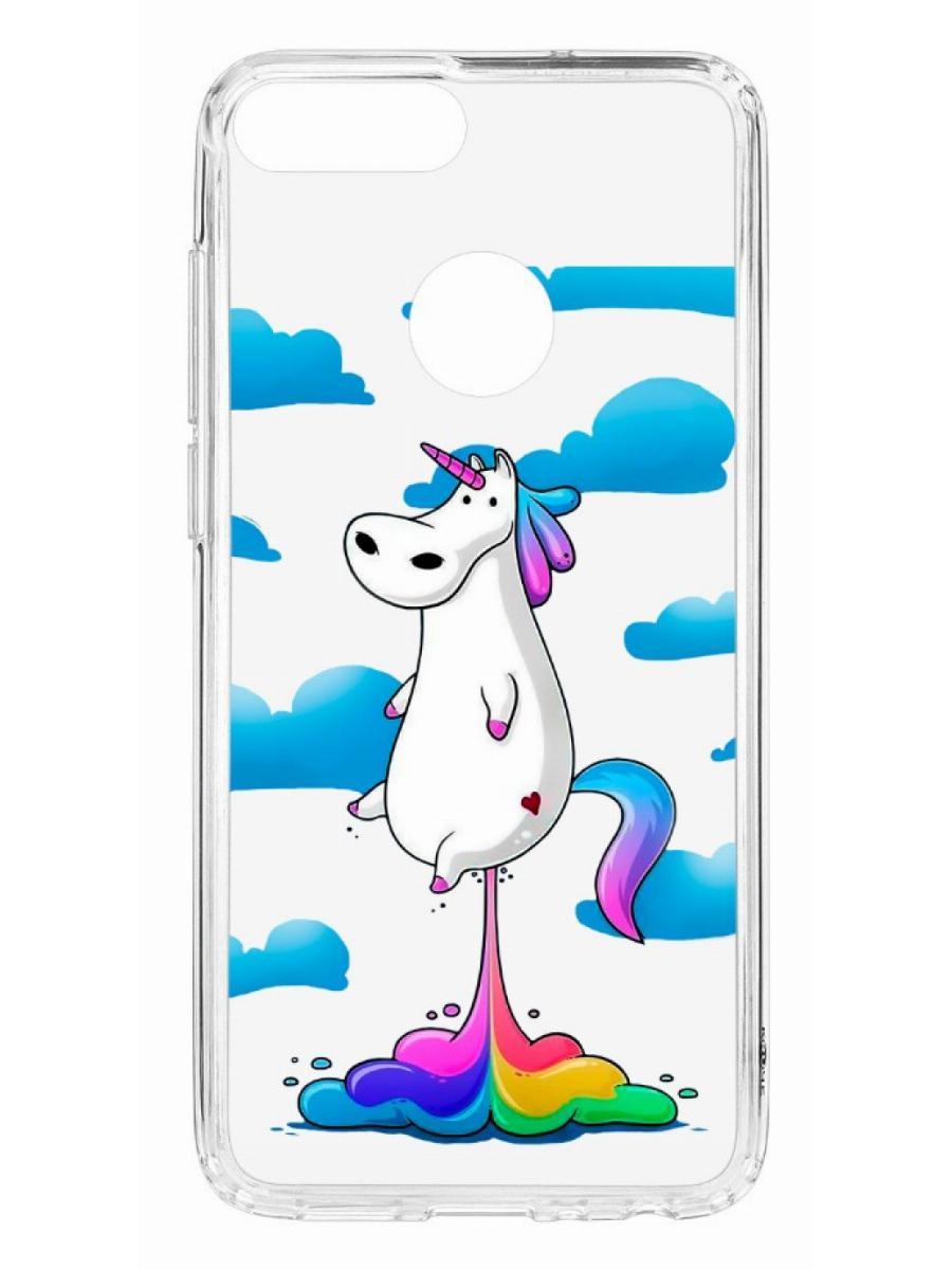 фото Чехол для huawei honor 9 lite кruче print flying unicorn