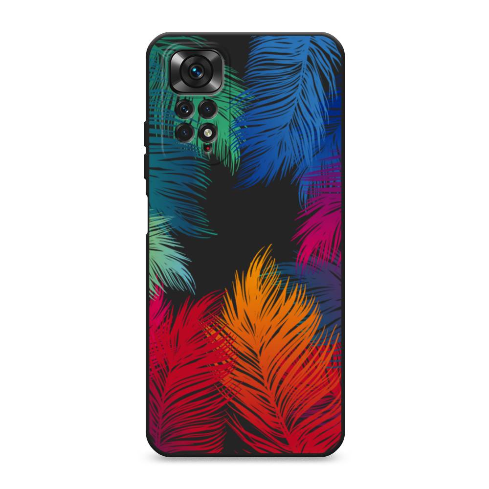 

Чехол Awog на Xiaomi Redmi Note 11S / Сяоми Редми Нот 11S "Рамка из перьев", Красный