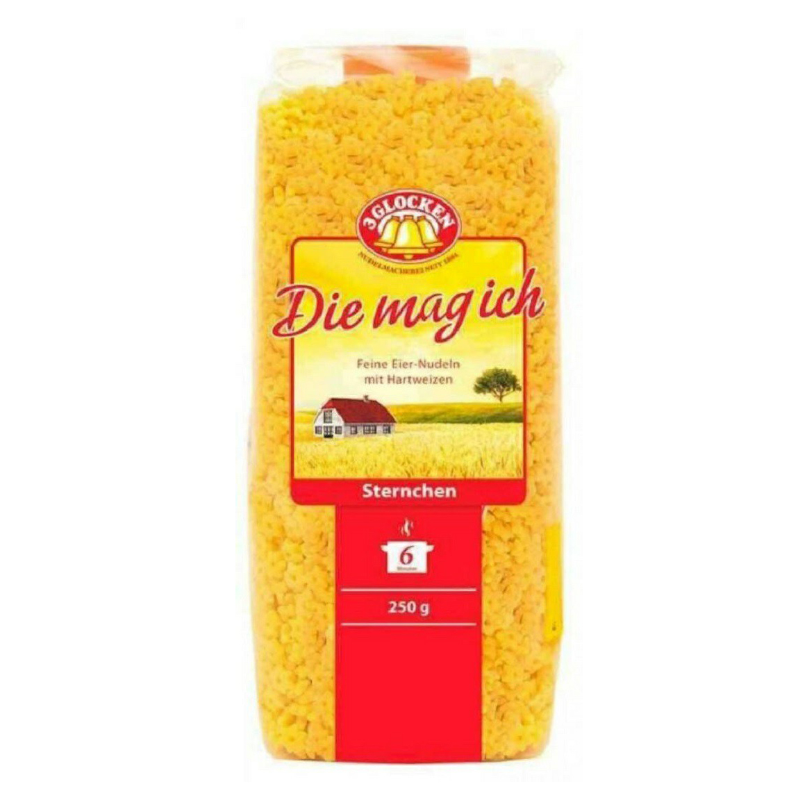 

Макаронные изделия 3 Glocken Die mag ich Sternchen Звездочки 250 г