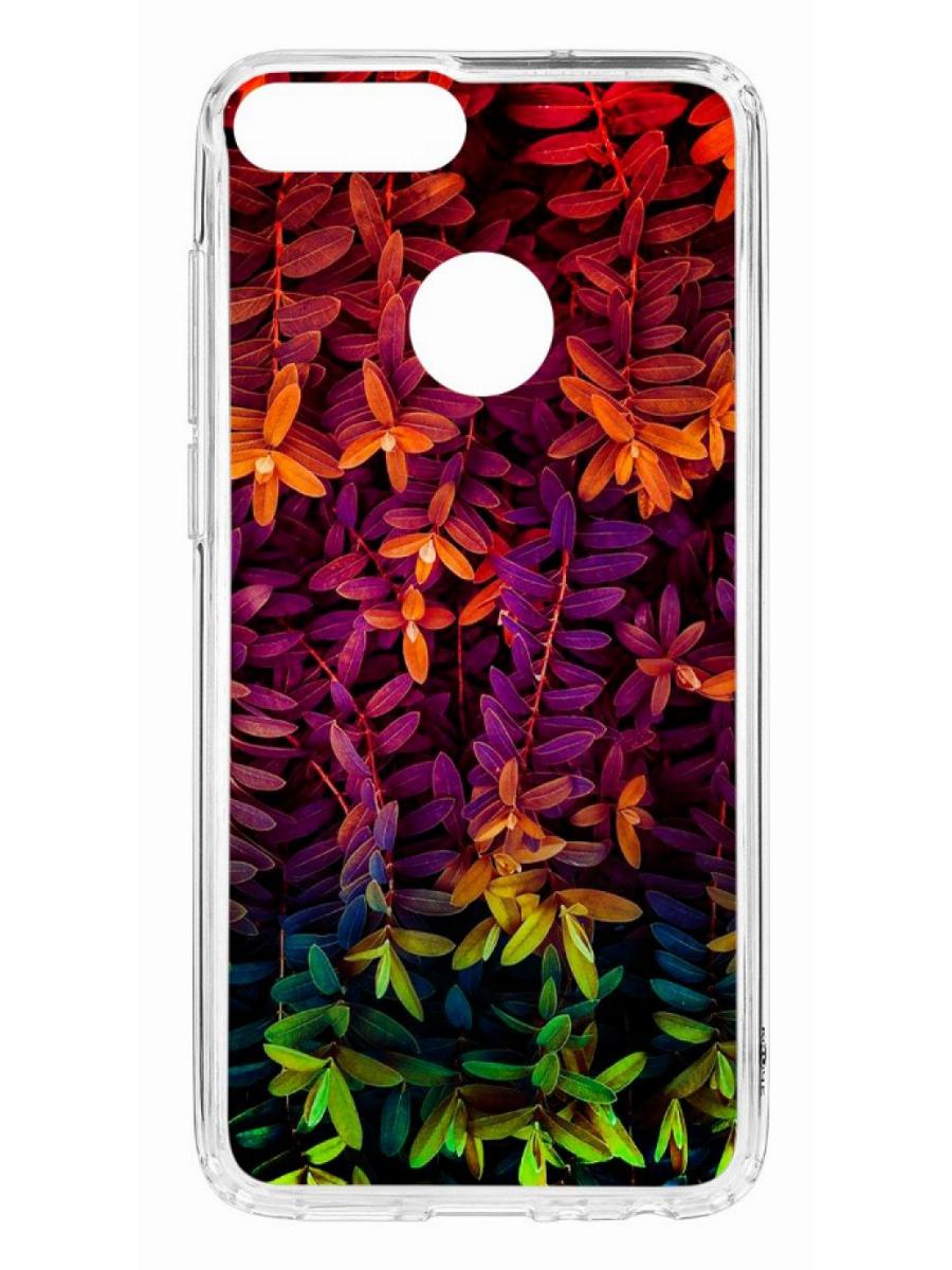 

Чехол для Huawei Honor 9 Lite КRUЧЕ Print Neon leaves