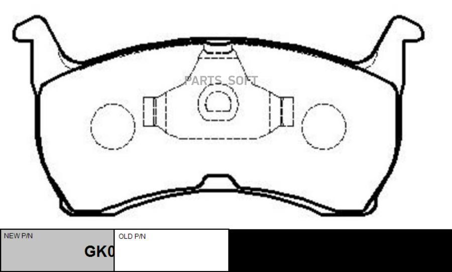 

Тормозные колодки Ctr gk0146