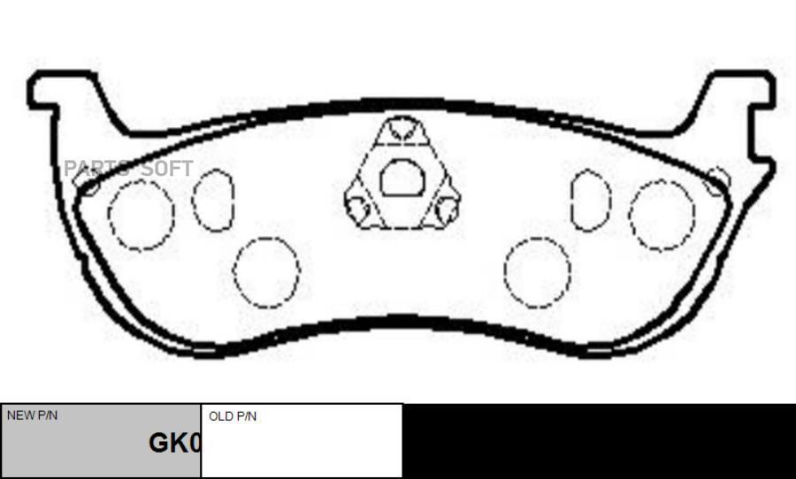 

Тормозные колодки Ctr gk0151