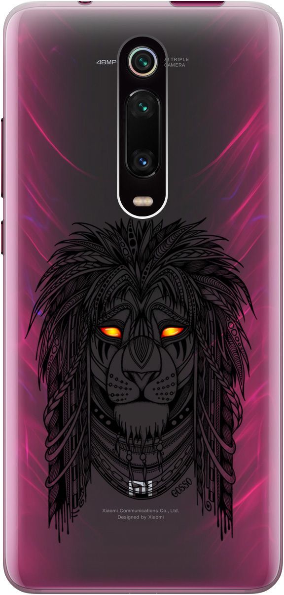 

Чехол на Xiaomi Mi 9T "Grand Leo" прозрачный, Прозрачный;красный, 0