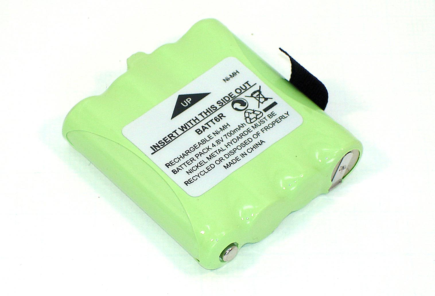 Аккумулятор для Midland LXT200 LXT300 LXT400 (BATT-6R) 800mAh 4.8V Ni-MH 600007477914