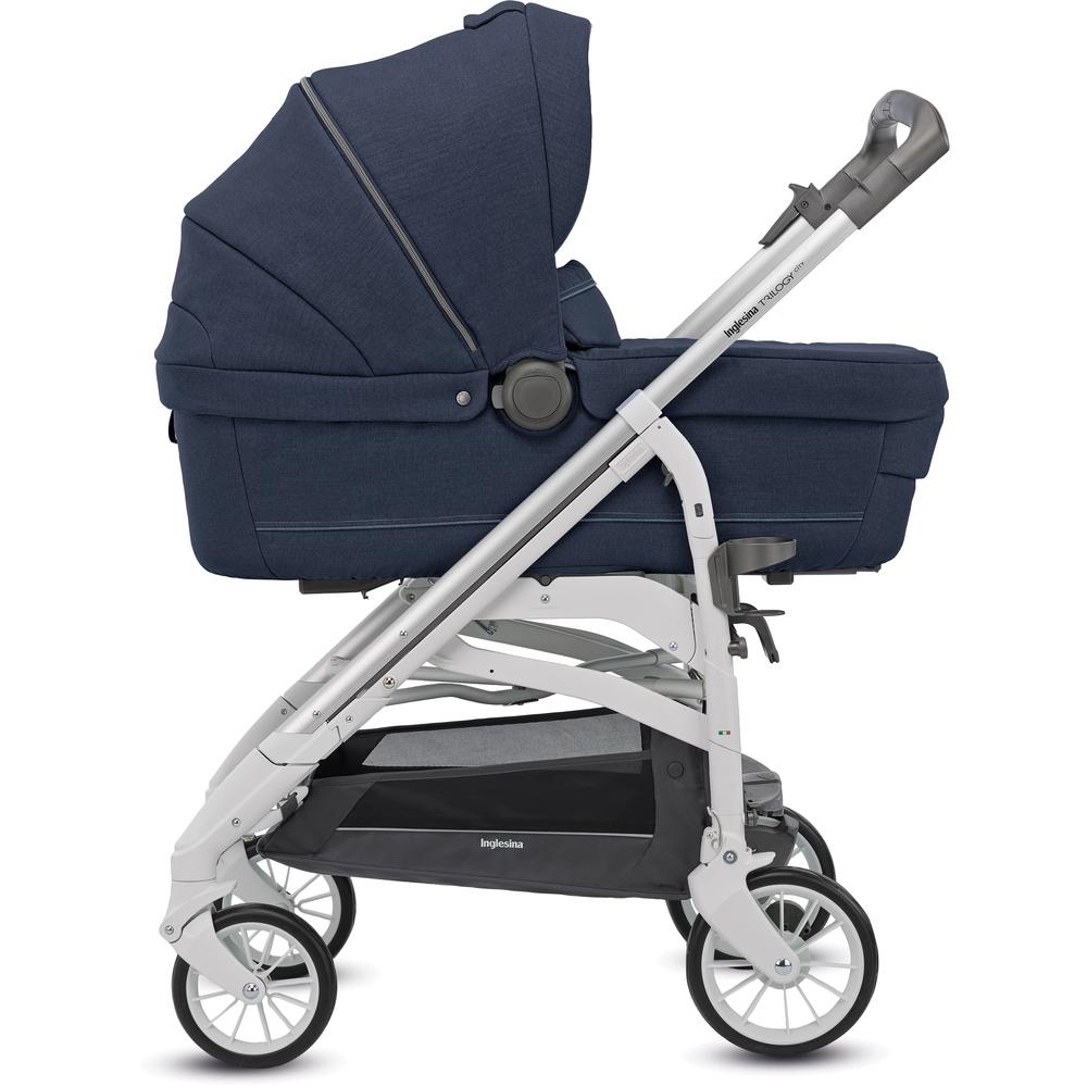 фото Коляска 2 в 1 inglesina trilogy system duo на шасси trilogy city white, imperial blue