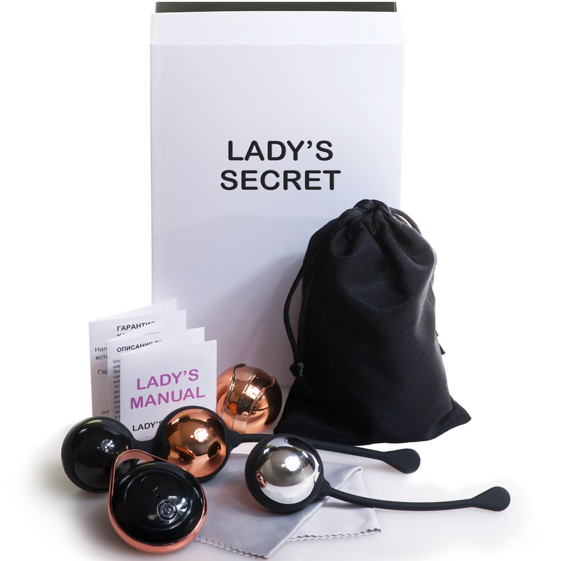 Вагинальные Шарики Ladys Secret с вибрацией 20-35 г 4 шт.
