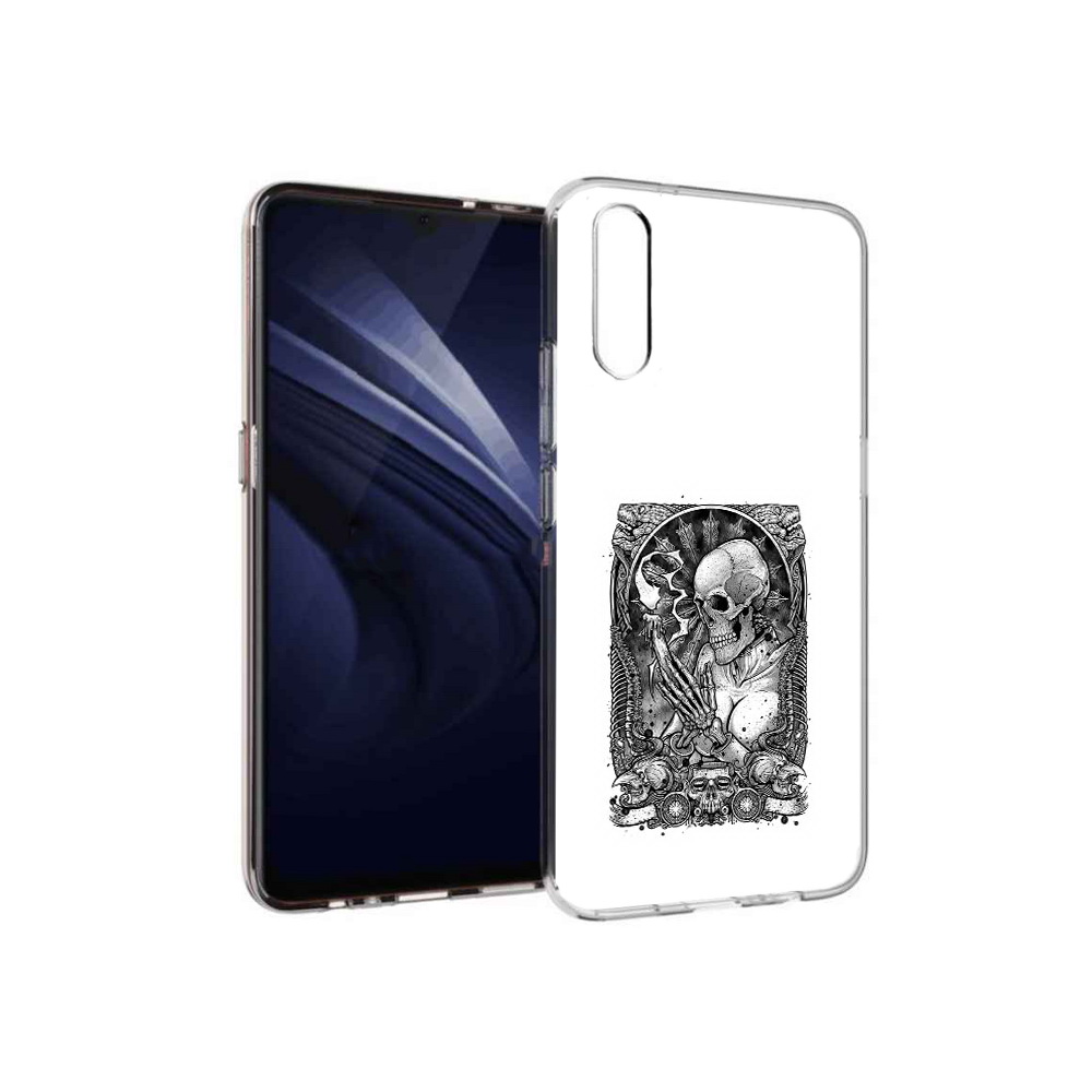 

Чехол MyPads Tocco для Vivo V17 Neo девушка скелет (PT226959.388.316), Прозрачный, Tocco