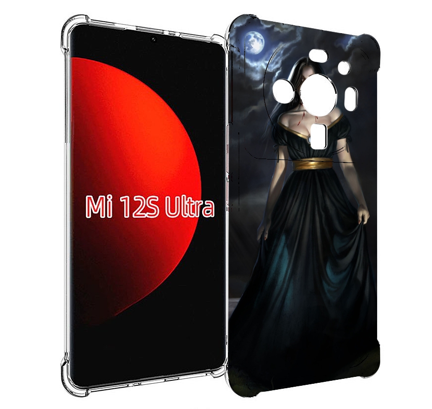 

Чехол MyPads девушка с порезом на горле женский для Xiaomi 12S Ultra, Прозрачный, Tocco