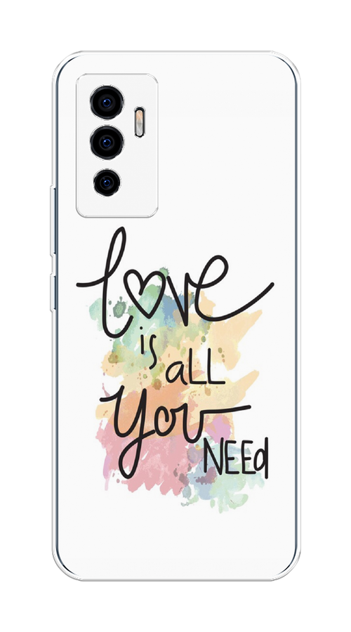 

Чехол на Vivo V23e/Y75 4G "Love is all you need", Белый;черный;зеленый, 267050-1