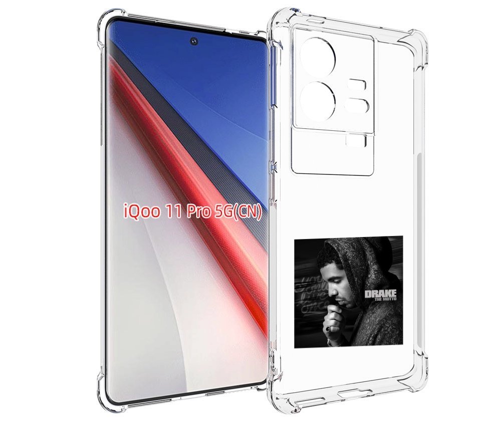 

Чехол бампер MyPads Drake - The Motto для Vivo iQOO 11 Pro проти..., Прозрачный, Tocco