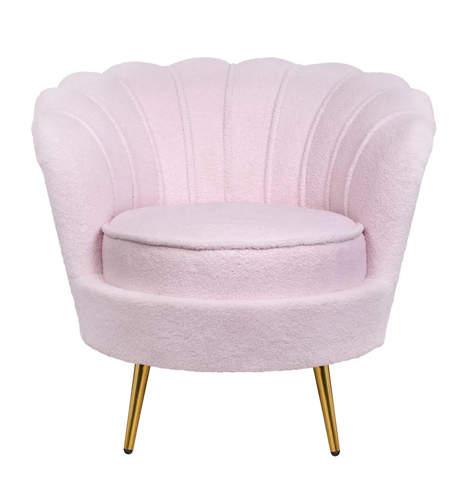 

Кресло ракушка Mak-interior Pearl Pink boucle, Pearl