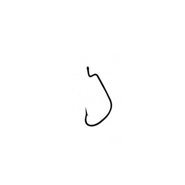 

Крючки "Волжанка" Offset Worm # 1/0 (5шт/уп), Черный, Offset Worm