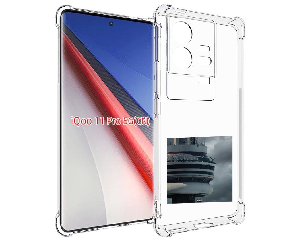 

Чехол бампер MyPads Drake - Views для Vivo iQOO 11 Pro противоуд..., Прозрачный, Tocco