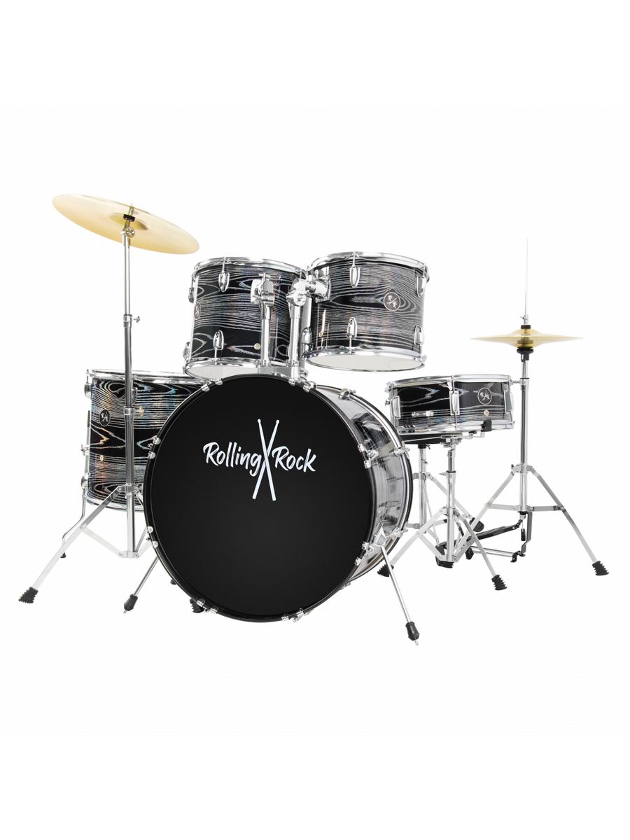 

Акустическая ударная установка Rolling Rock JR-2225C Black marble, Черный