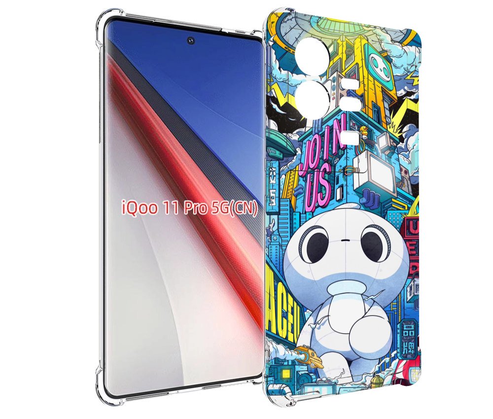 

Чехол бампер MyPads FaceU для Vivo iQOO 11 Pro противоударный, Прозрачный, Tocco