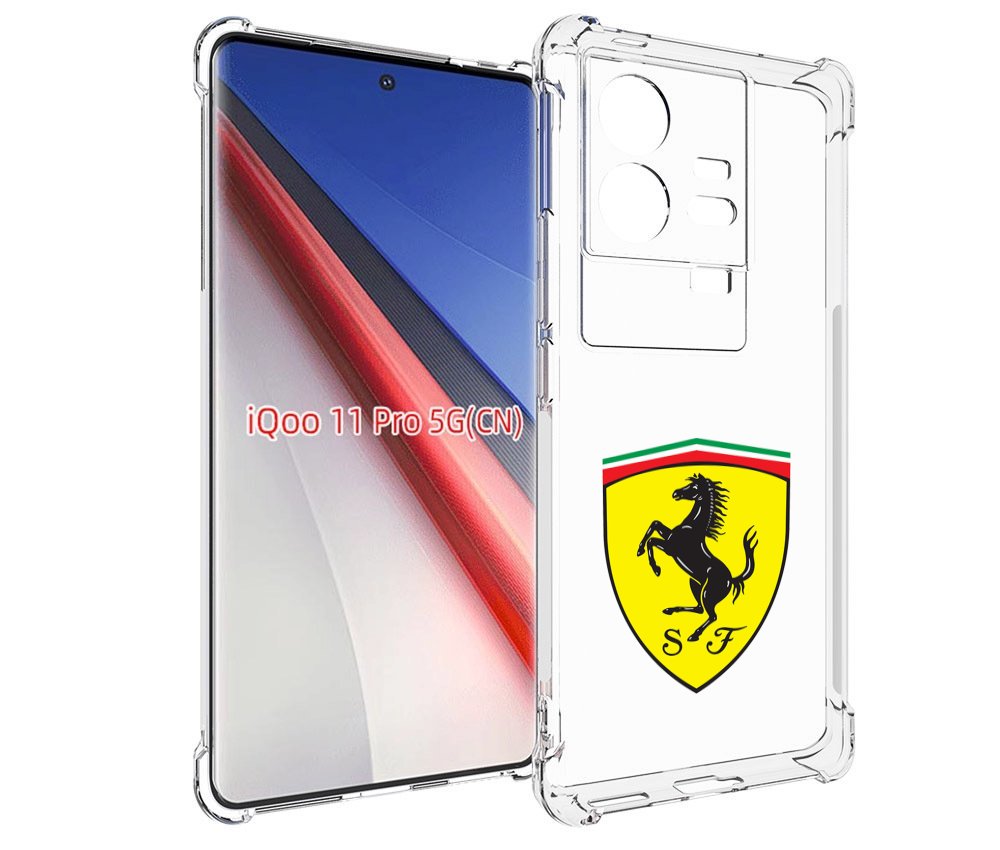 

Чехол бампер MyPads Ferrari-3 мужской для Vivo iQOO 11 Pro проти..., Прозрачный, Tocco