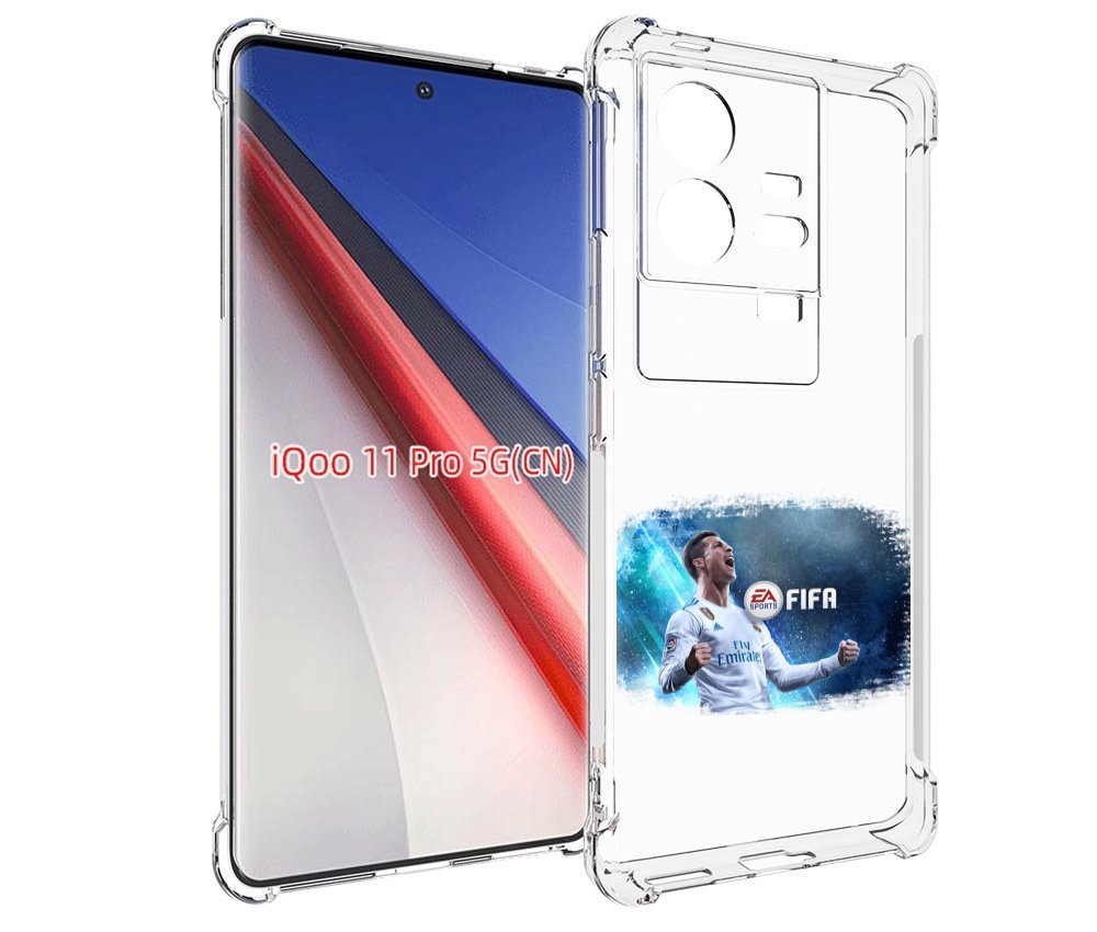

Чехол бампер MyPads FiFA логотип для Vivo iQOO 11 Pro противоуда..., Прозрачный, Tocco