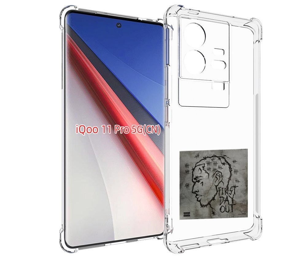 

Чехол бампер MyPads First Day Out для Vivo iQOO 11 Pro противоуд..., Прозрачный, Tocco