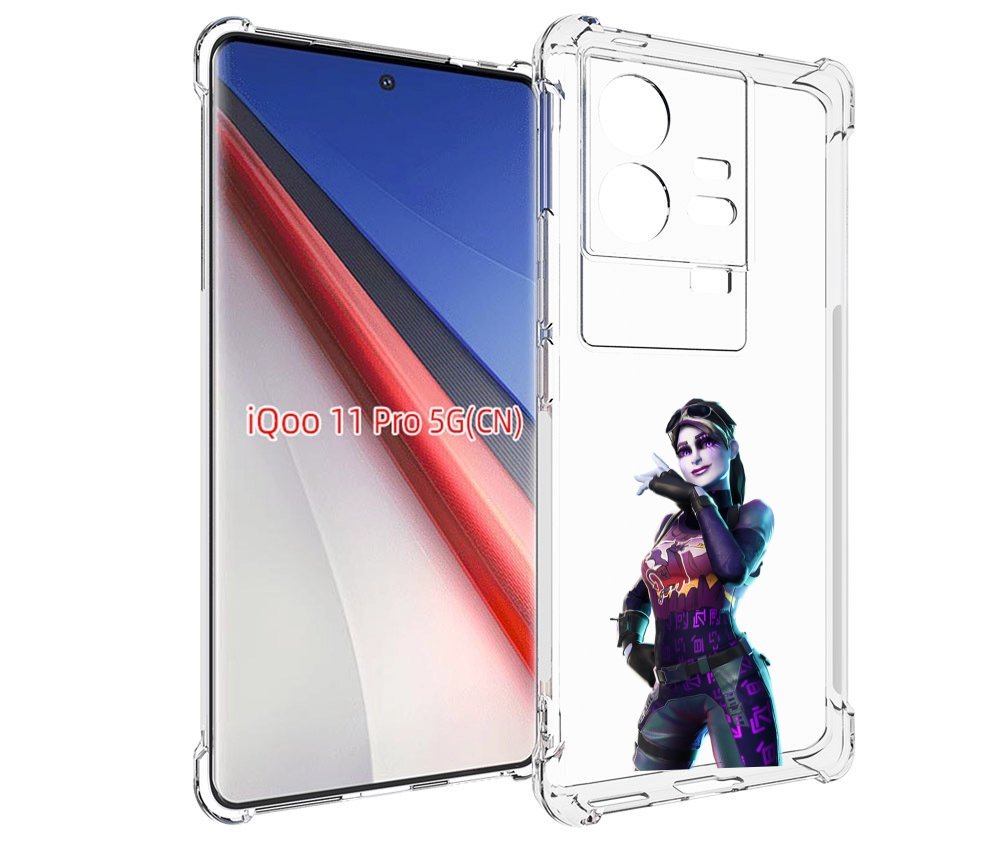 

Чехол бампер MyPads Fortnite-3 для Vivo iQOO 11 Pro противоударный, Прозрачный, Tocco