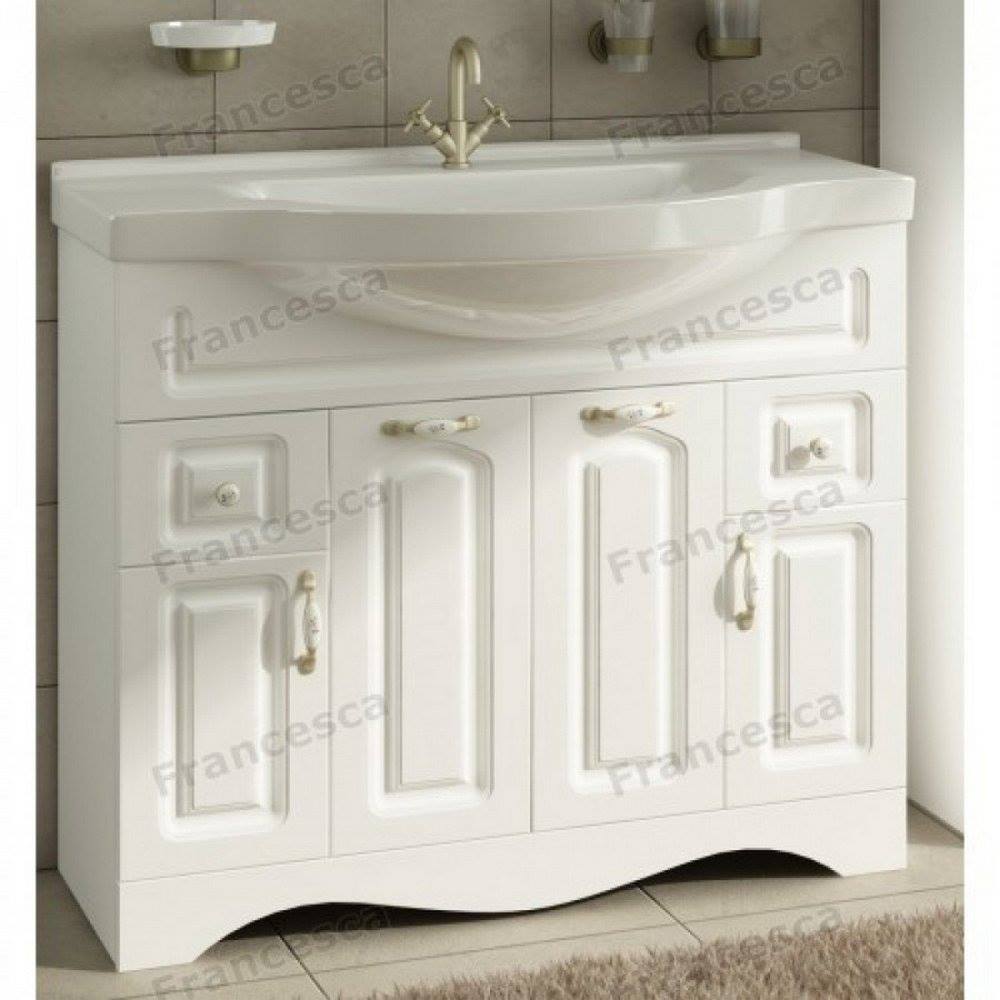 

Тумба с раковиной Francesca Империя 100-2 белый (2ящ+4 дв, ум. Эльбрус 100) Francesca