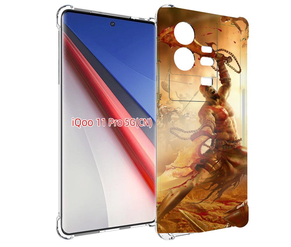

Чехол бампер MyPads God Of War III для Vivo iQOO 11 Pro противоу..., Прозрачный, Tocco