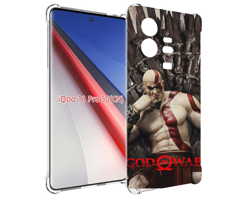 

Чехол бампер MyPads God of War Кратос для Vivo iQOO 11 Pro проти..., Прозрачный, Tocco