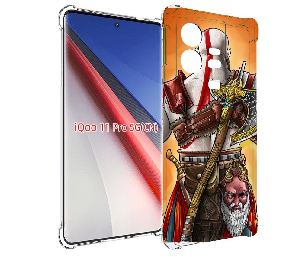 

Чехол бампер MyPads God of War для Vivo iQOO 11 Pro противоударный, Прозрачный, Tocco