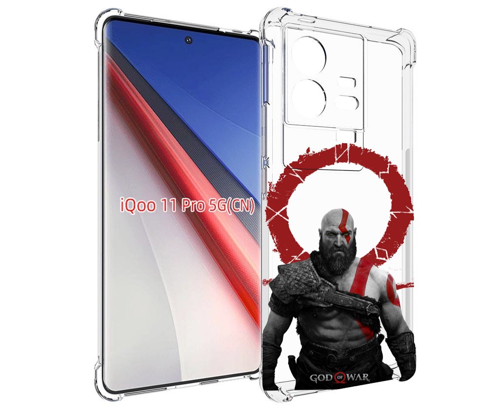 Чехол бампер MyPads God-of-War для Vivo iQOO 11 Pro противоударный