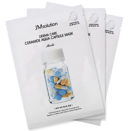 фото Маска для лица jm solution derma care ceramide aqua capsule mask с керамидами 30мл х 10шт.