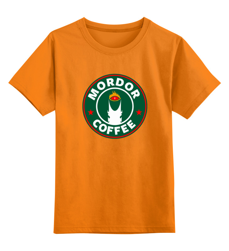 

Футболка детская Printio Mordor coffee цв. оранжевый р. 164, Mordor coffee