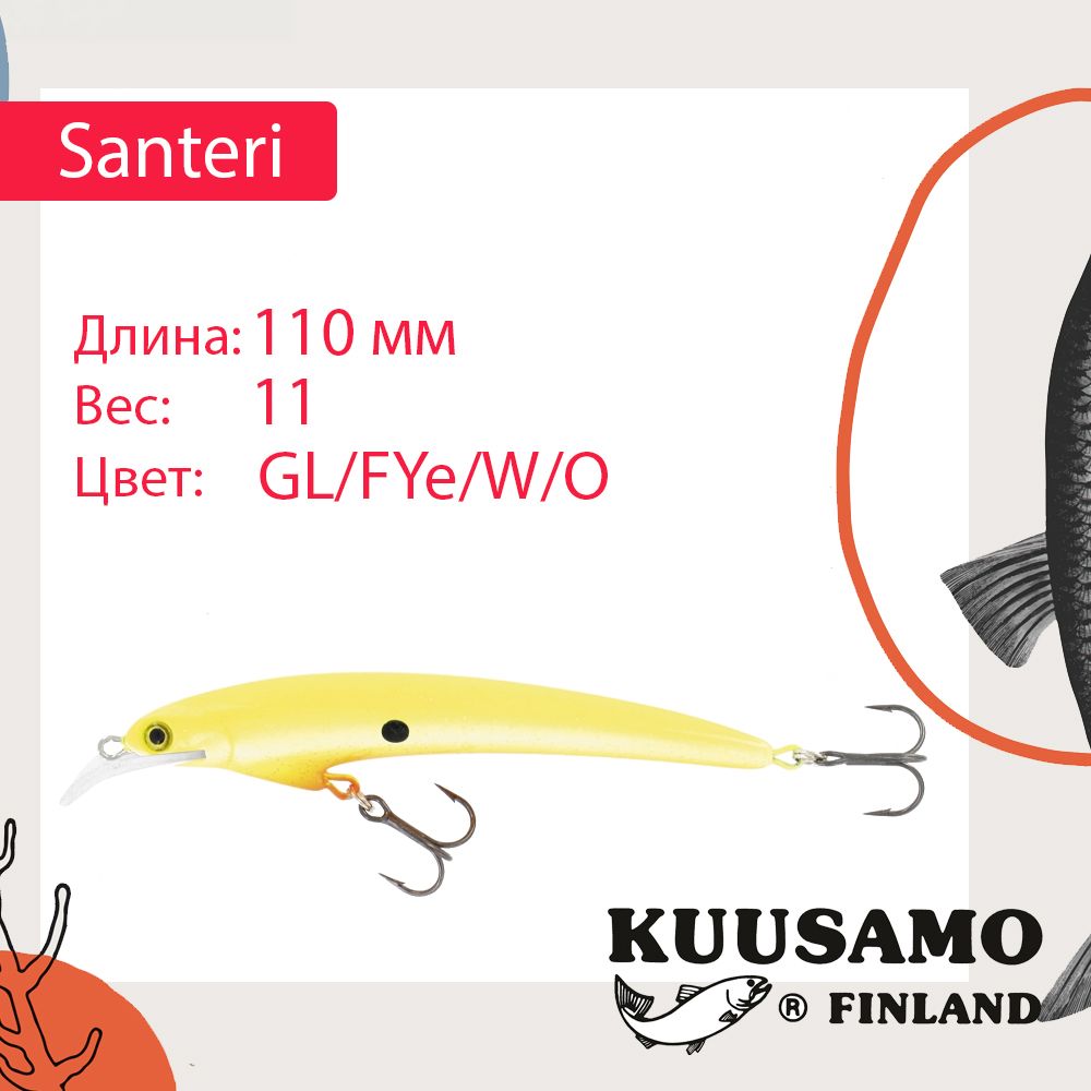 Воблер для рыбалки Kuusamo Santeri ef47499