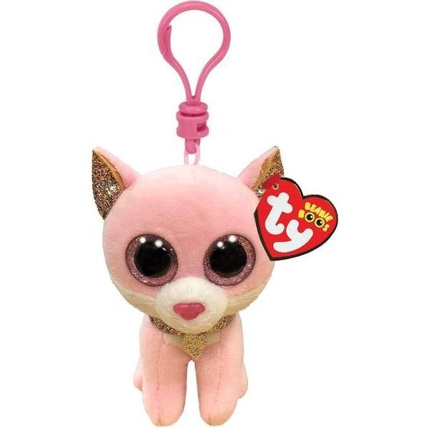 

Мягкая игрушка брелок TY Beanie Babies розовая кошечка FIONA 10 см., 35247, кошечка FIONA, 35247
