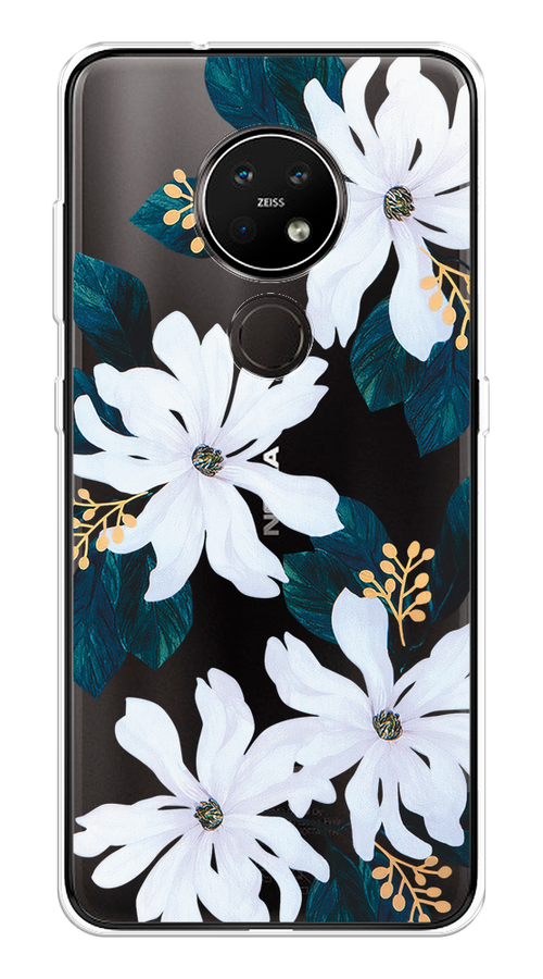 

Чехол на Nokia 6.2/7.2 "Delilah Flower", Зеленый;белый, 123050-1