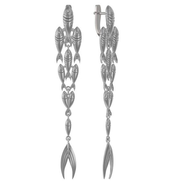 

Серьги из серебра TEO MAORI 81036892-00000, 81036892-00000