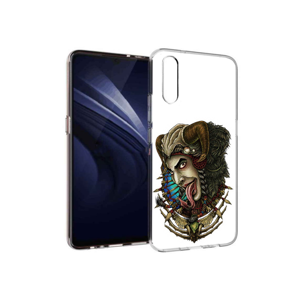 

Чехол MyPads Tocco для Vivo V17 Neo длинный язык (PT226959.388.330), Прозрачный, Tocco
