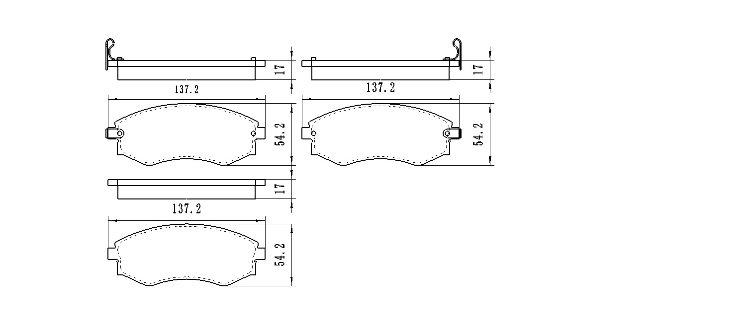 

Колодки дисковые передние \ SsangYong Korando 2.0/2.3/2.9/3.2 97>/Musso 93> WINKOD W1799BP