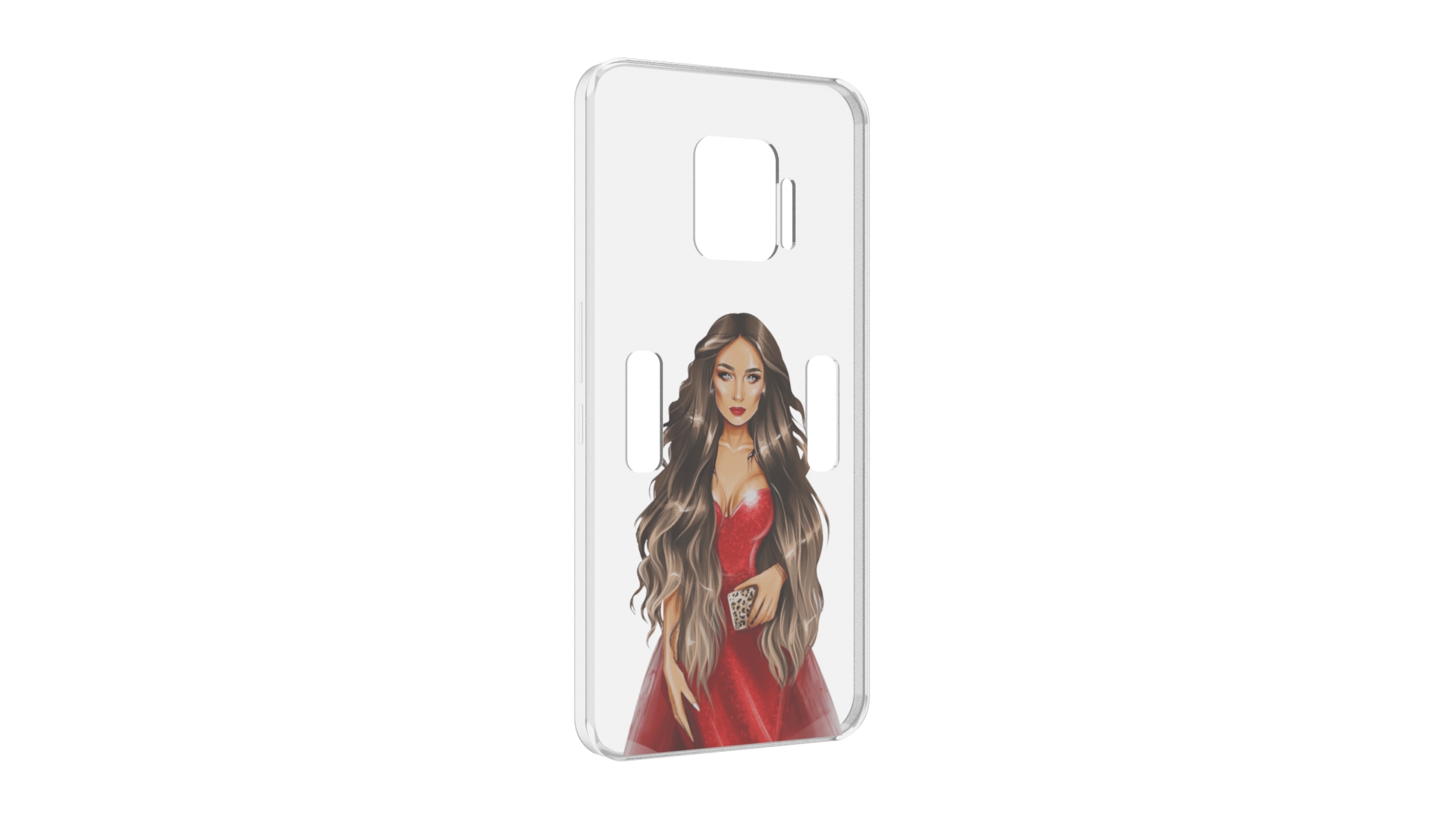 

Чехол MyPads девушка-в-вечернем-платье женский для ZTE Nubia Red Magic 7 Pro, Прозрачный, Tocco