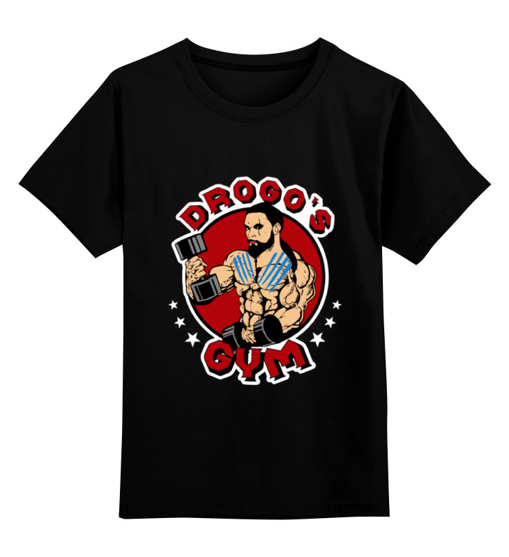 

Футболка детская Printio Drogo's gym цв. черный р. 164, Drogo's gym