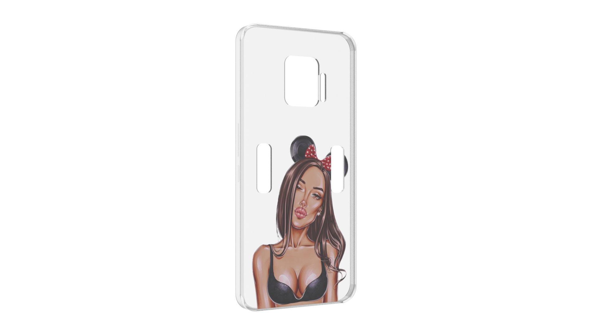 Чехол MyPads девушка-в-купальнике-с-ушками женский для ZTE Nubia Red Magic 7 Pro