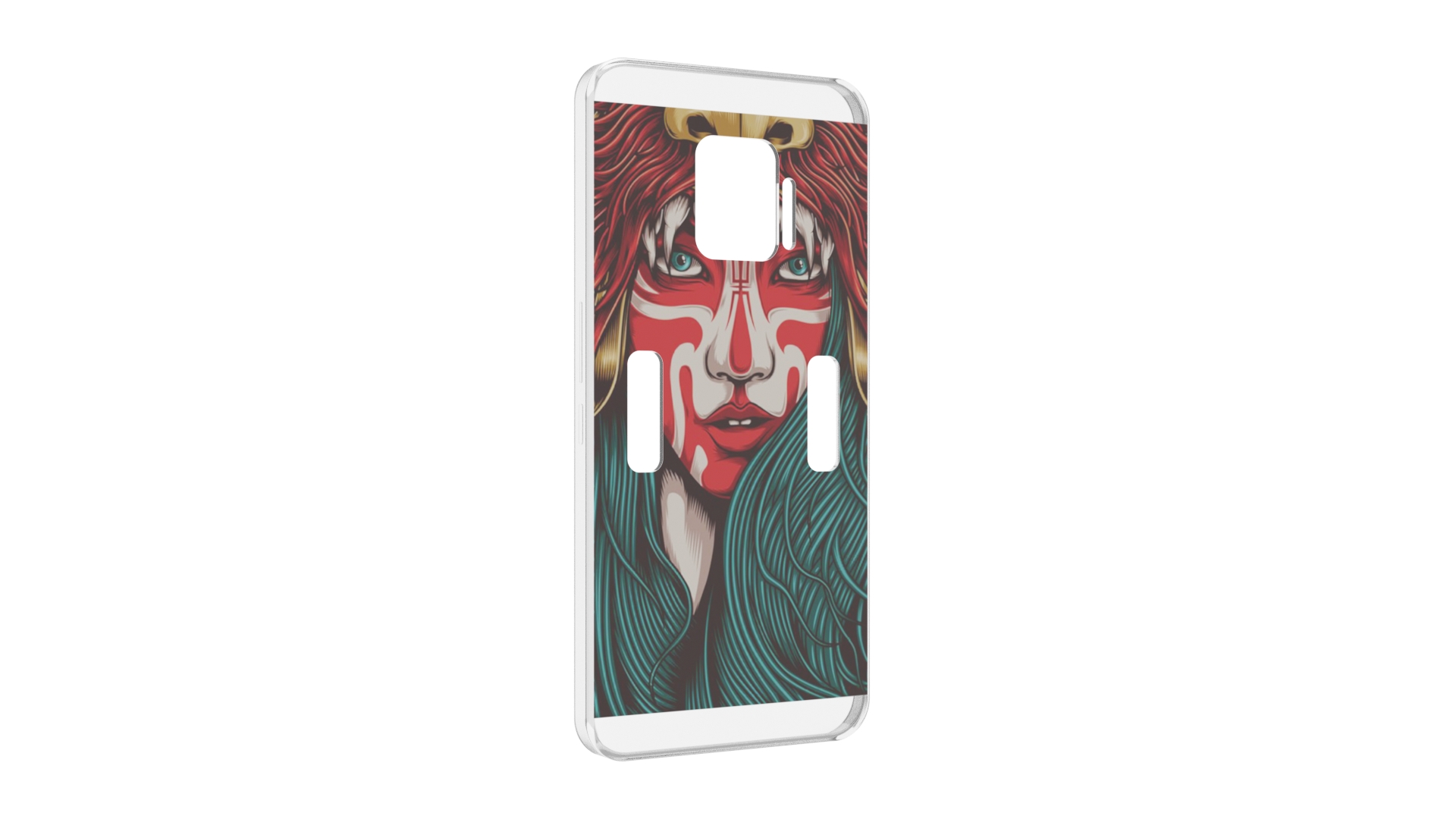 

Чехол MyPads девушка-в-маскировке для ZTE Nubia Red Magic 7 Pro, Прозрачный, Tocco