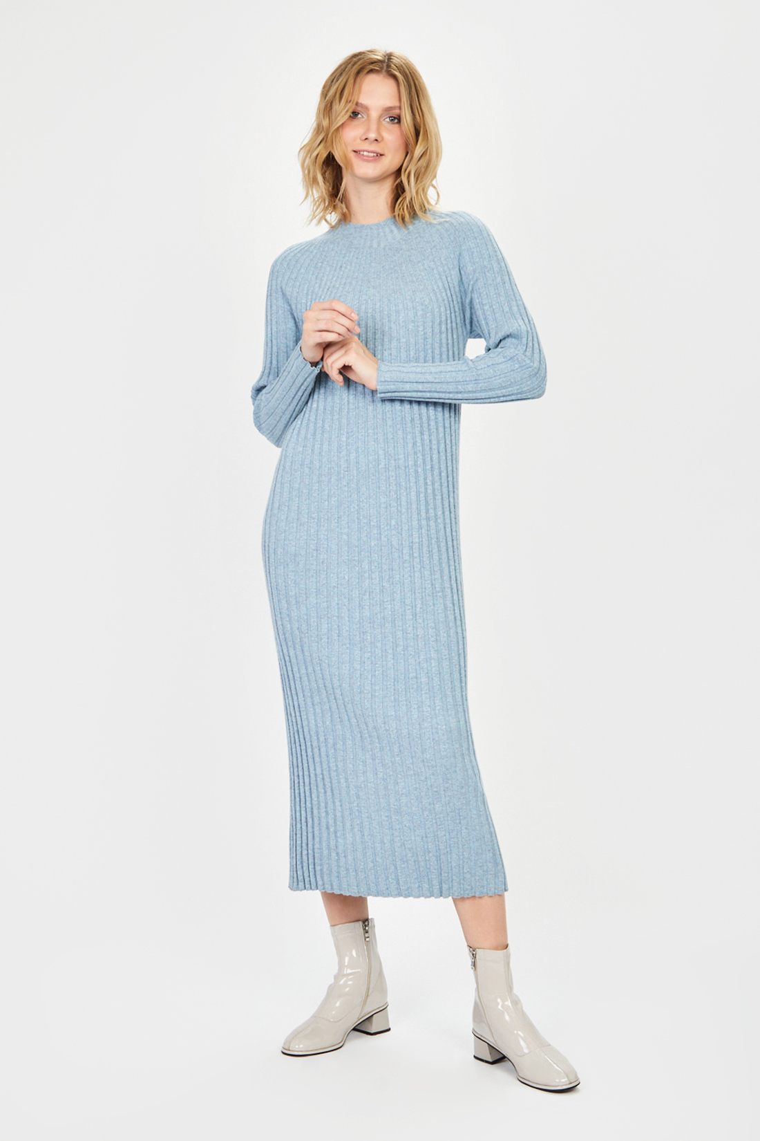 

Платье женское Baon B451507 голубое XL, Голубой, B451507