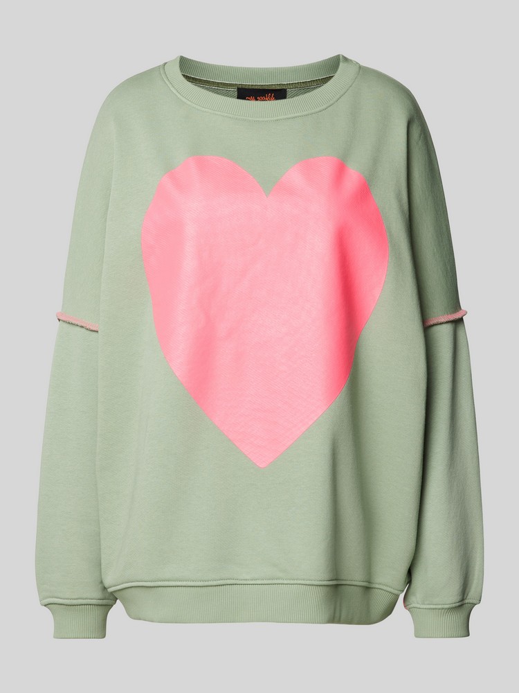 

Свитшот женский miss goodlife MG9360 зеленый S, MG9360