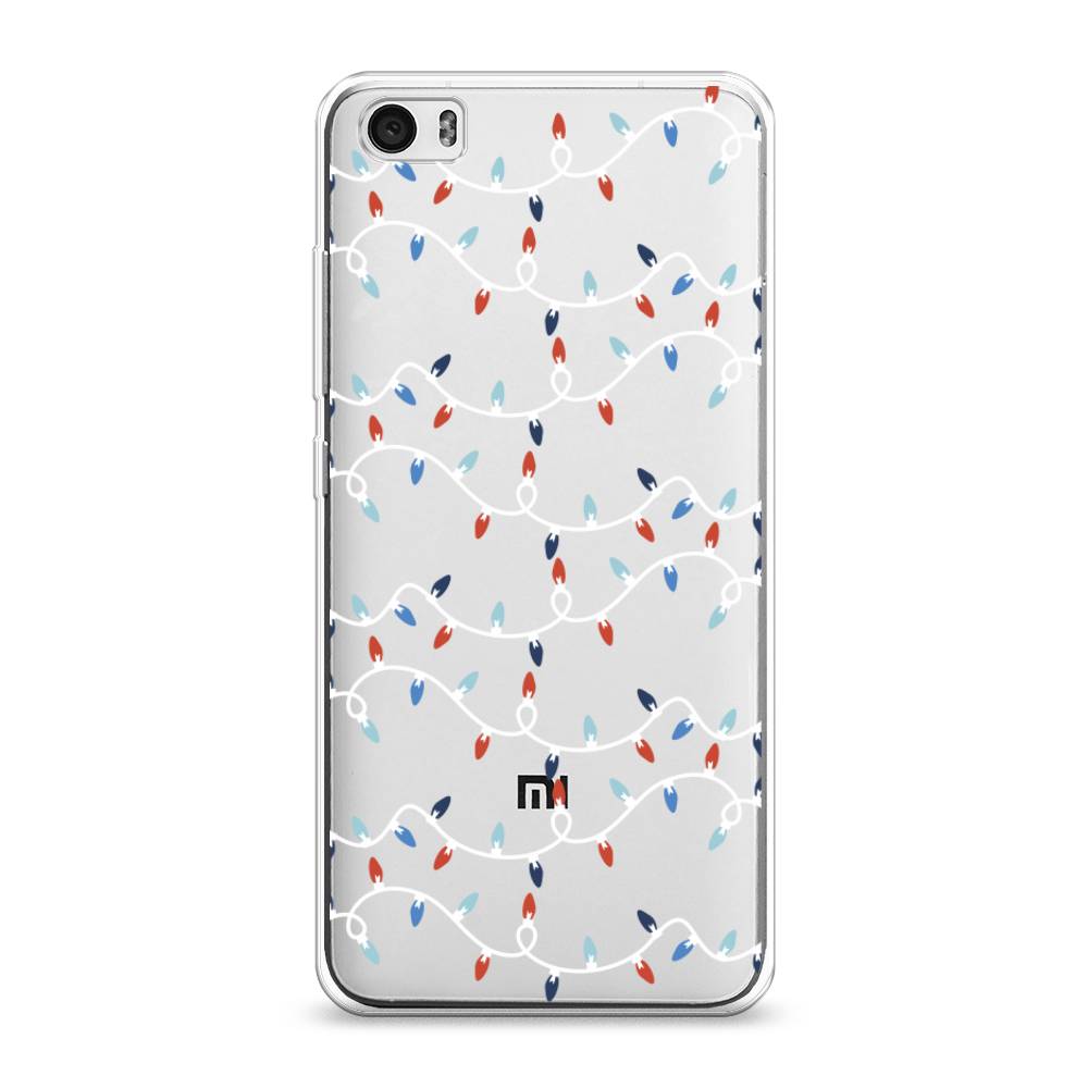 

Чехол на Xiaomi Mi 5 "Разноцветная гирлянда", Белый;красный;синий, 30450-5